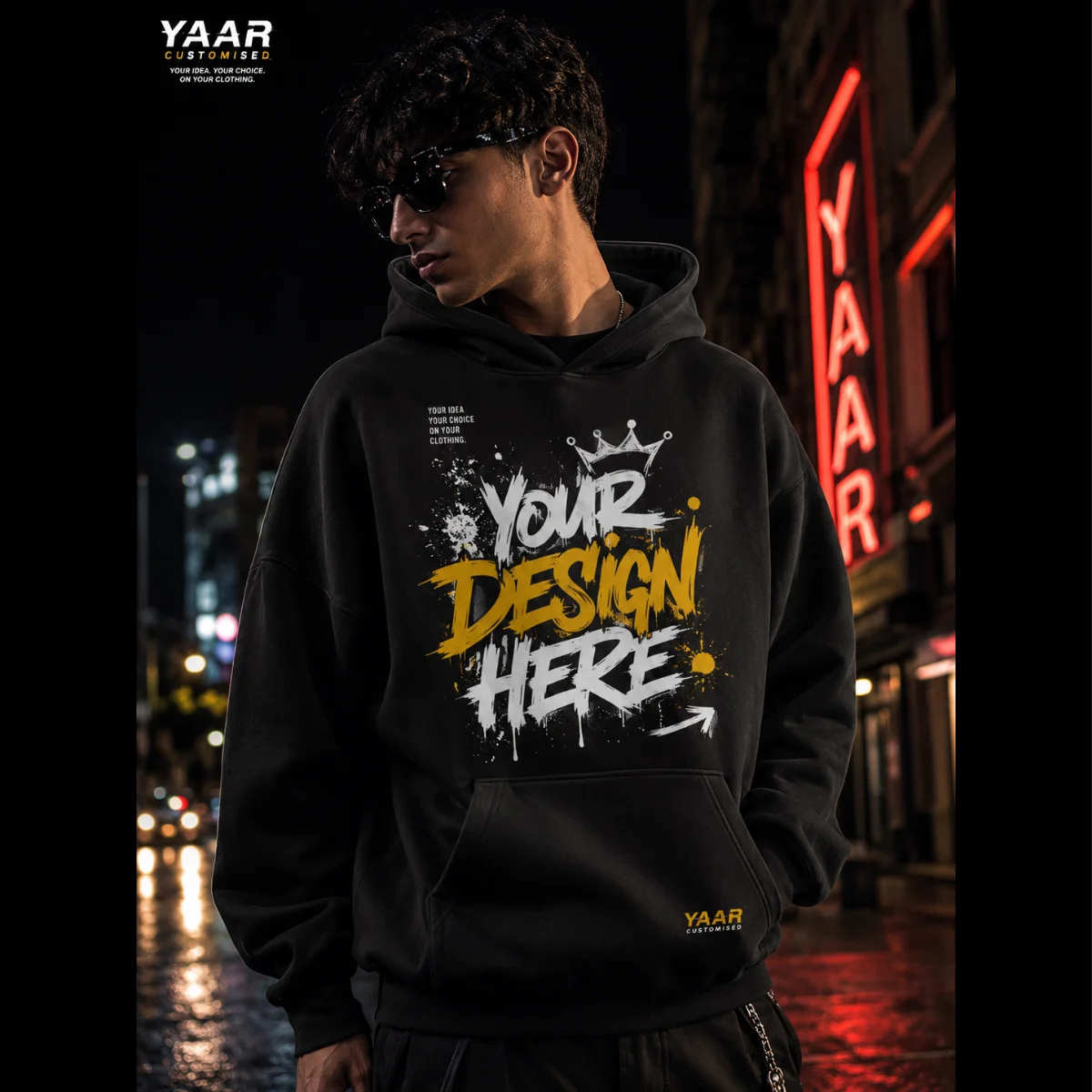 Yaar Customised Ziper Hoodie - Image 2